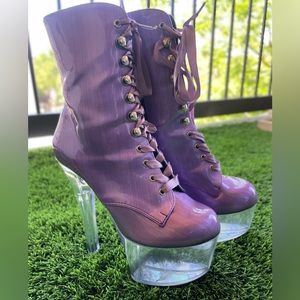 Pleaser chic bootie, worn once
